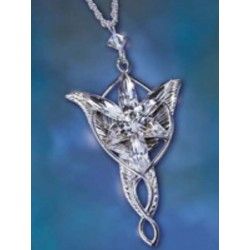 El Señor de los Anillos - Arwen - Colgante Estrella de la Tarde chapado en plata.