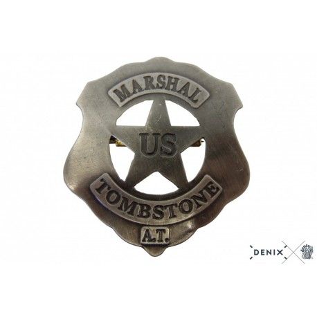 Oeste - Placa de U.S. Marshal Tombstone