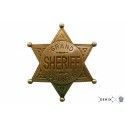Oeste - Placa de Sheriff Grand County Dorada