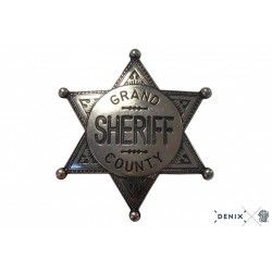 Oeste - Placa de Sheriff Grand County Gris