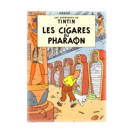 Poster Tintin Los cigarros del Faraón